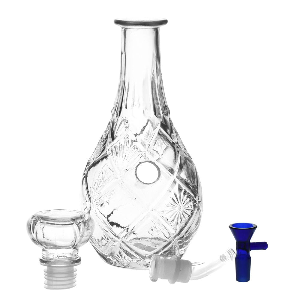 Lozenge Crystal Glass Bong - inhalco