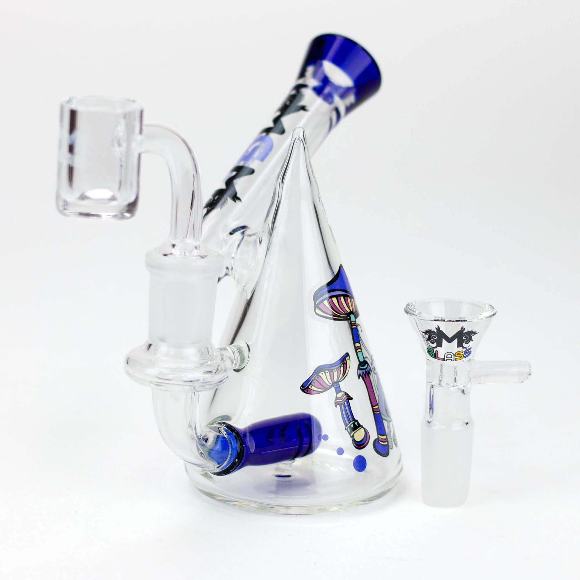 4.5&quot; MGM Glass 2-in-1 Bubbler w/ Graphic