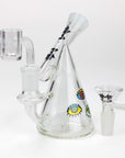 4.5" MGM Glass 2-in-1 Bubbler w/ Graphic