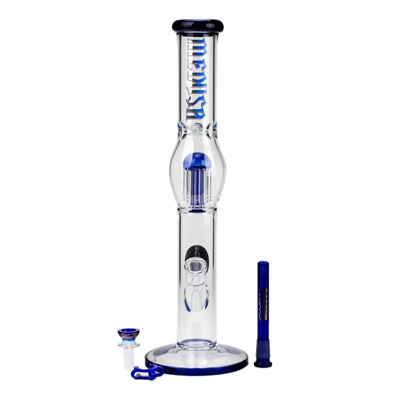 Medusa 7mm Glass Bubble Tree Perc Glass Bong - inhalco