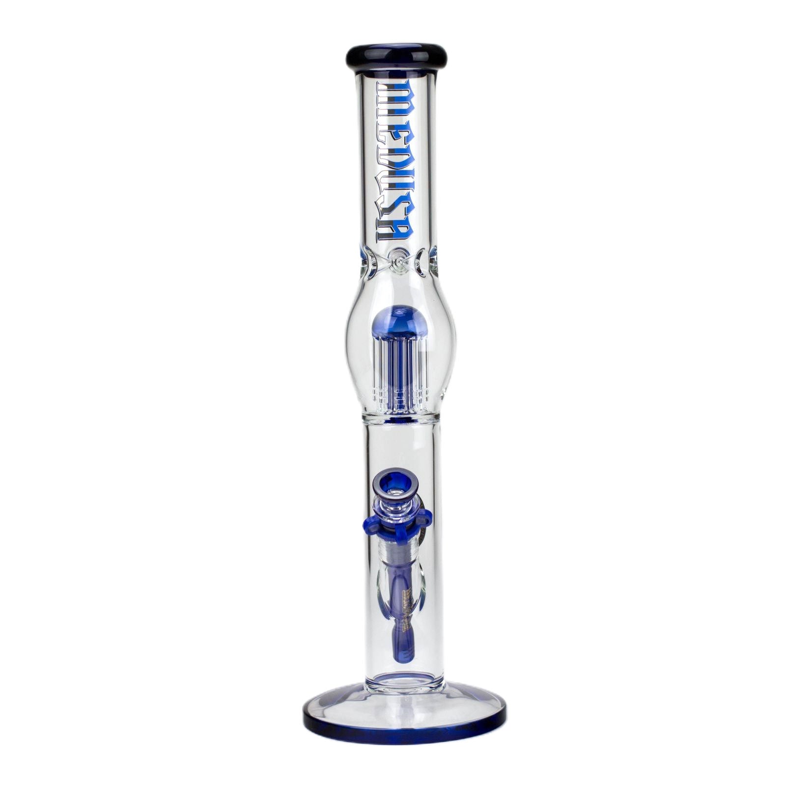 Medusa 7mm Glass Bubble Tree Perc Glass Bong - inhalco