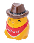 Meowdy Cat Cowboy Ceramic Stash Jar - INHALCO