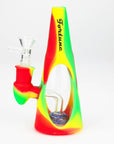 6.5" Multi-Color Cone Silicone Water Bong - INHALCO
