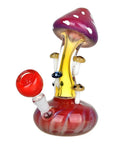 Mushroom Collective Bent Neck Bubble Bong - inhalco