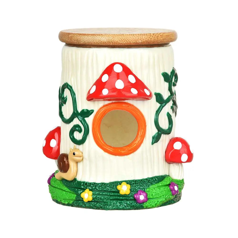 Mushroom House Stash Jar Weed