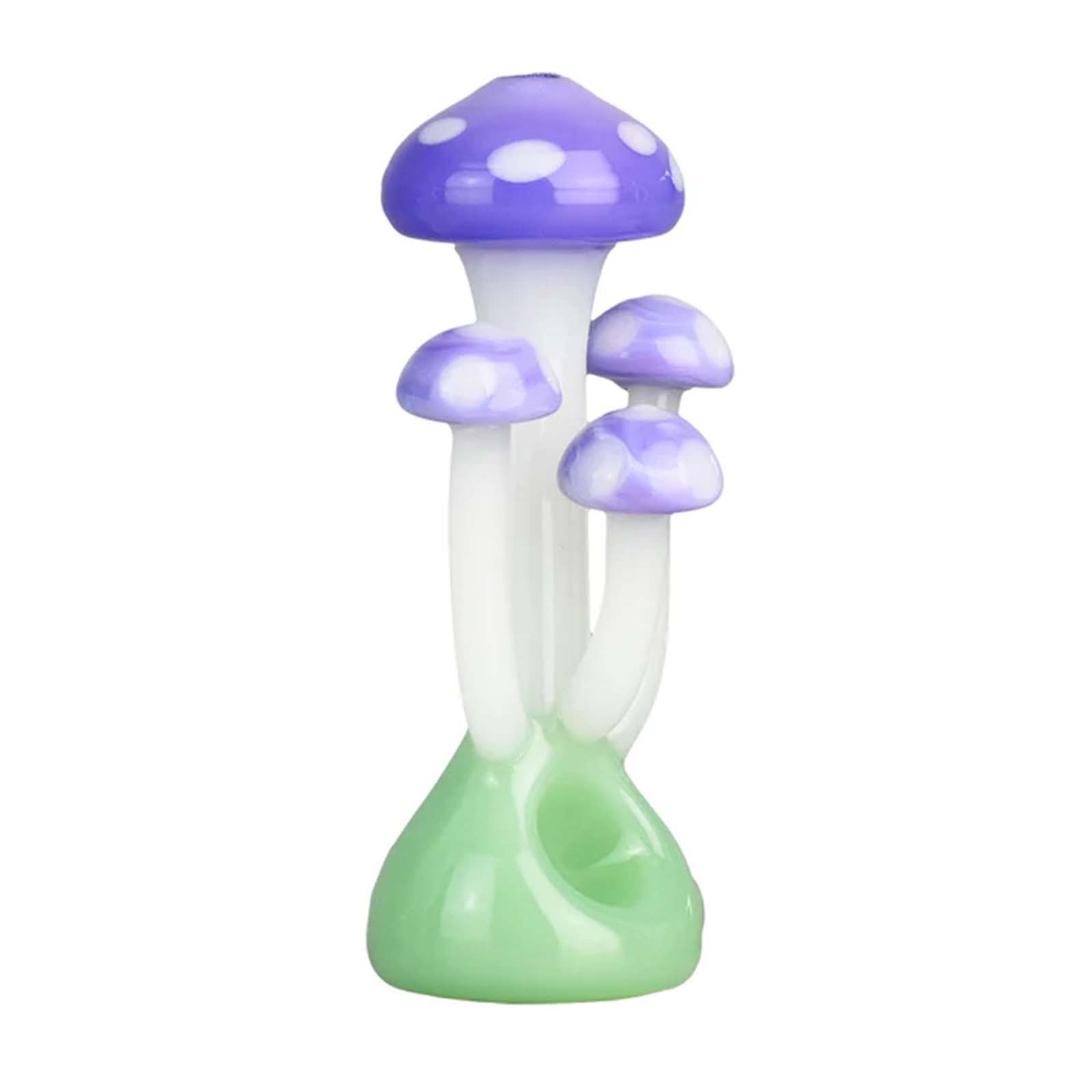Mushroom Family Glass Hand Pipe