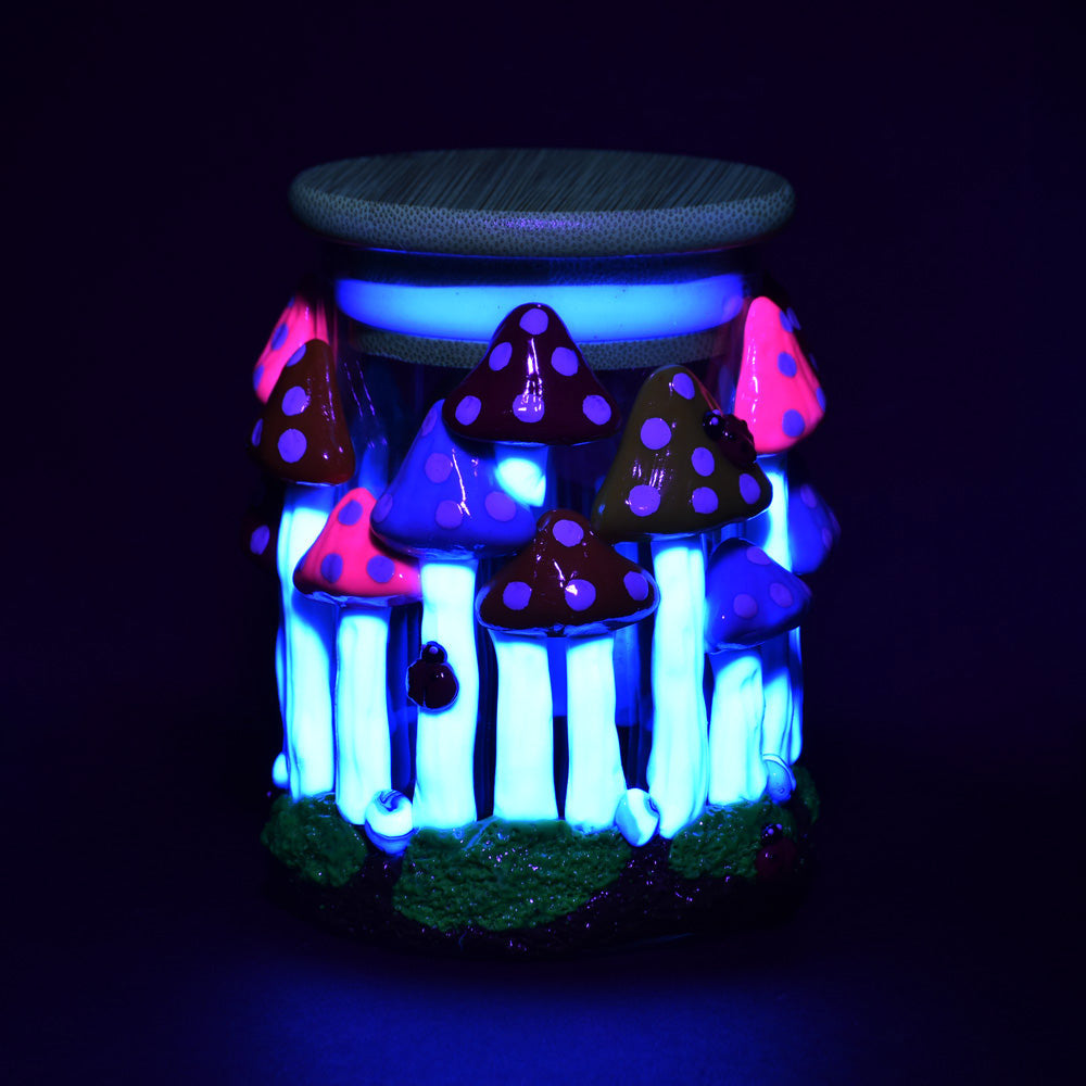 Mushroom Forest Glass Jars - inhalco