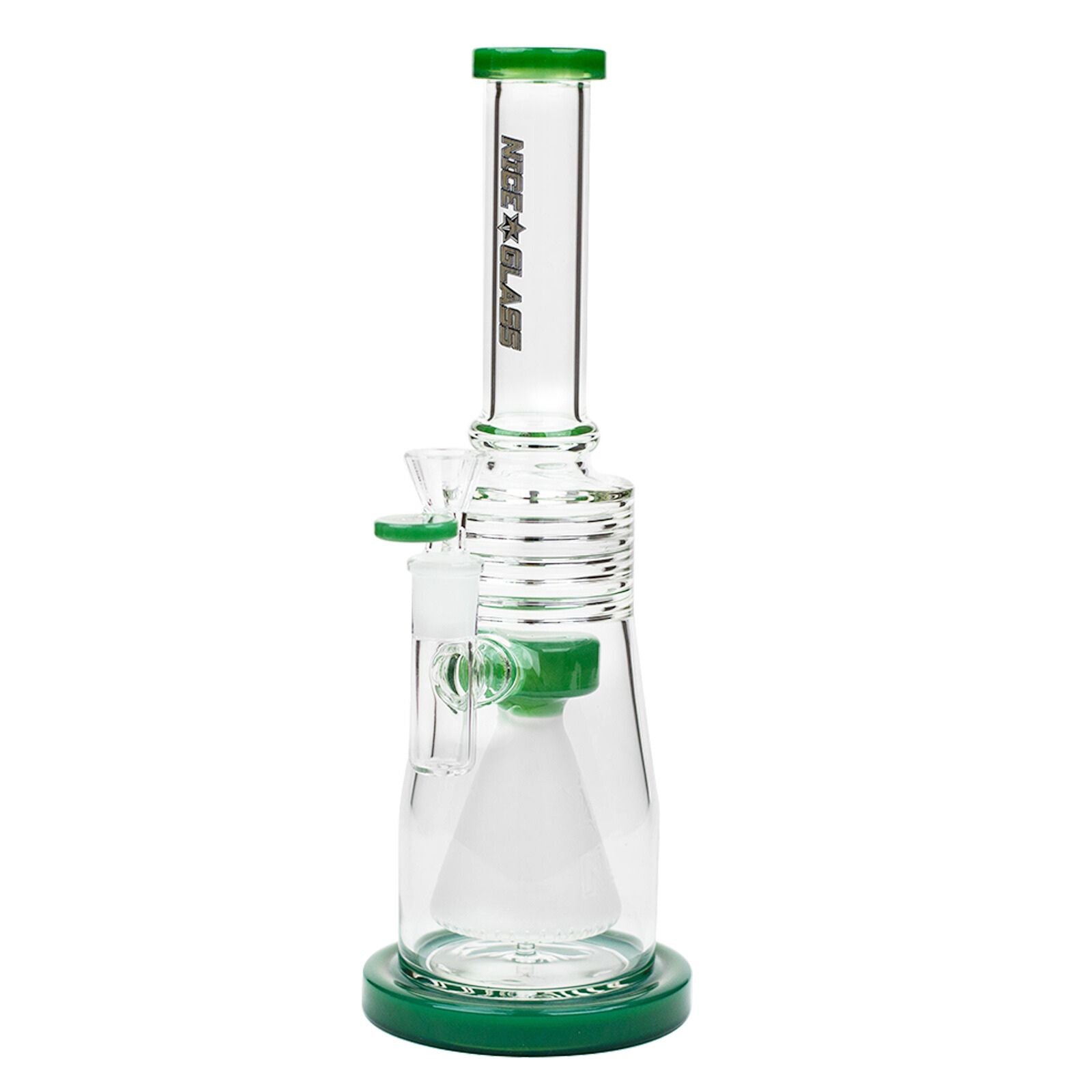 NG 12" Frosted Cone Perc Bong - INHALCO