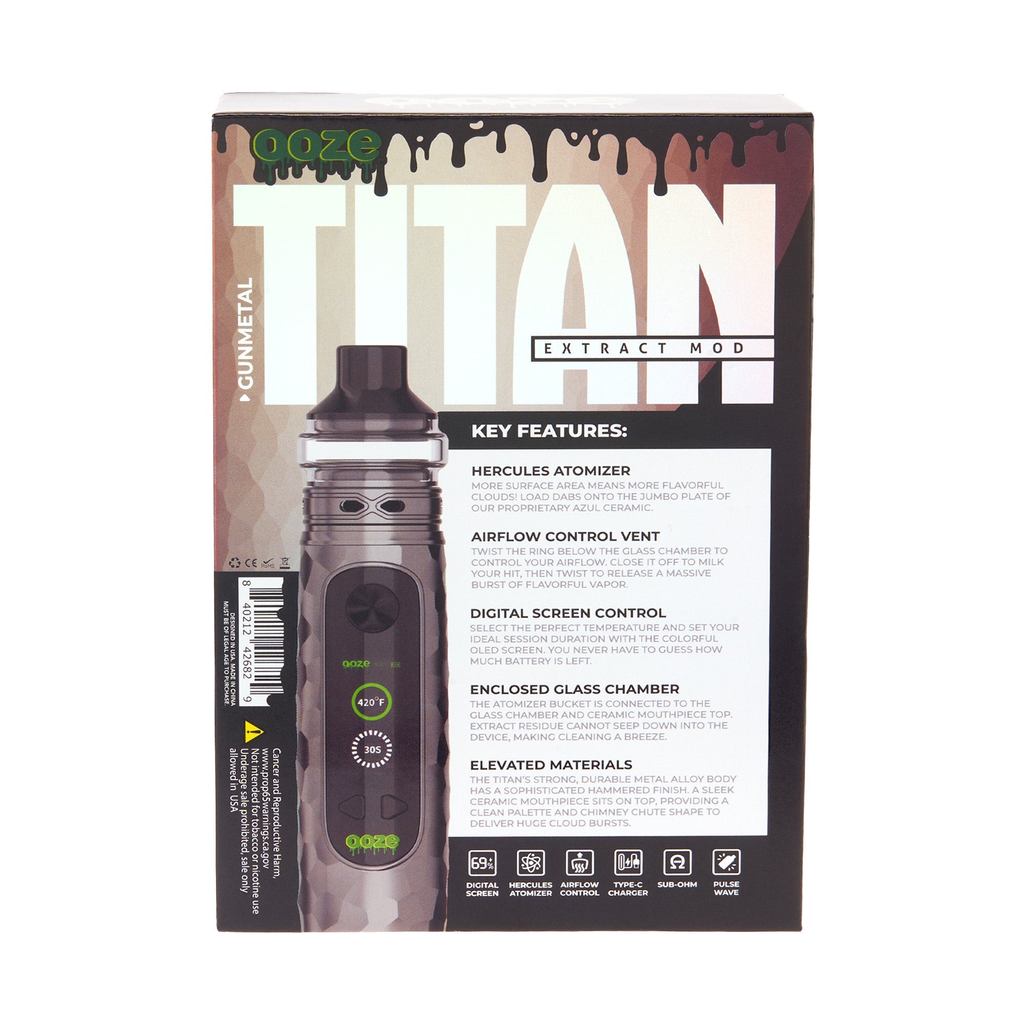 Ooze Titan Extract Mod 2400 mAh C-Core