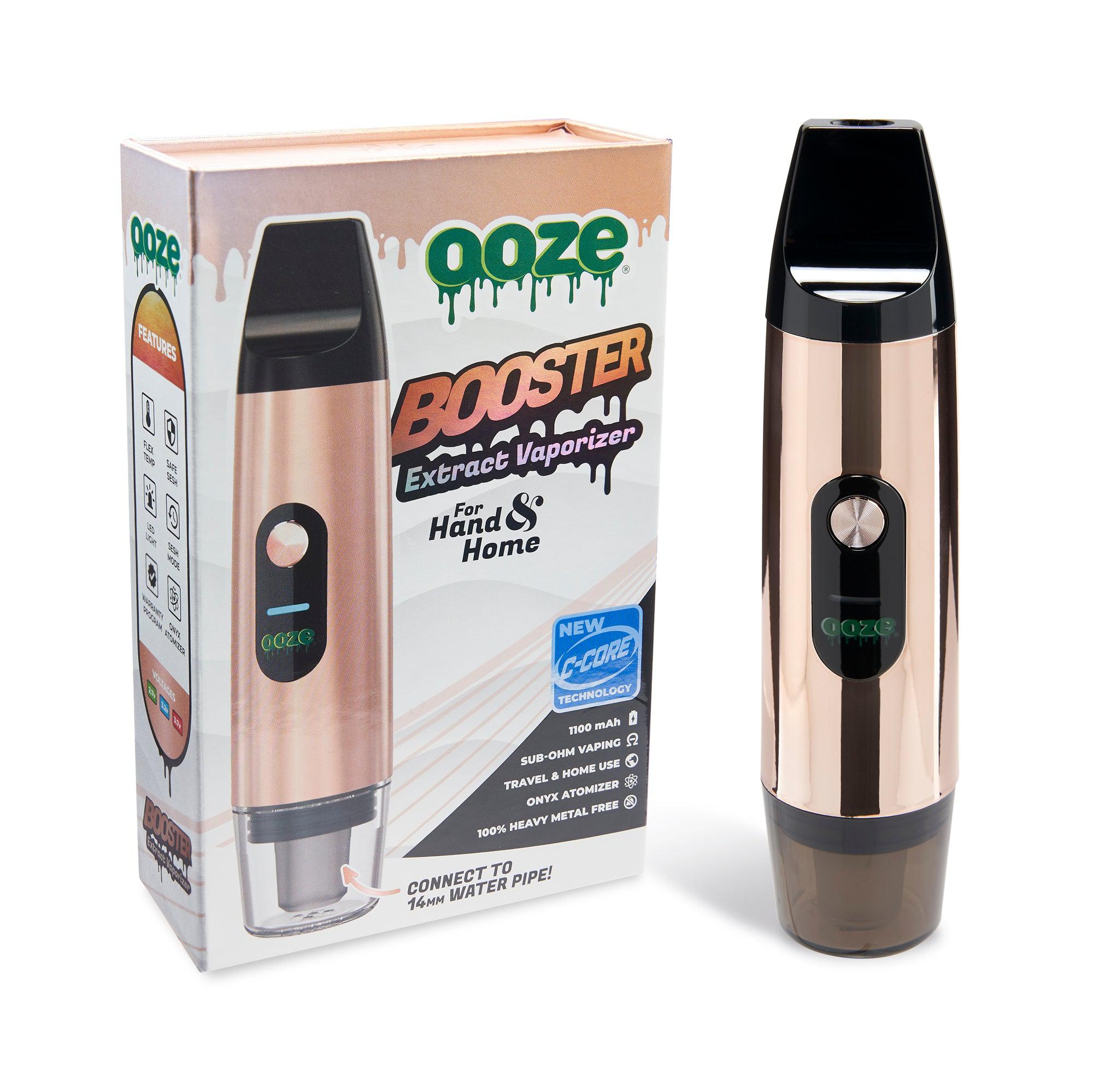 Ooze Booster Extract Vaporizer in Black Rose color