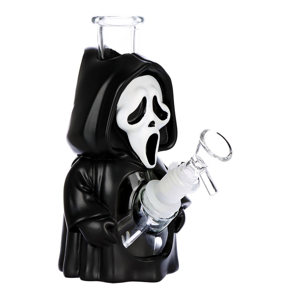 3CT BUNDLE Scary Masked Glass &amp; Vinyl Water Pipe