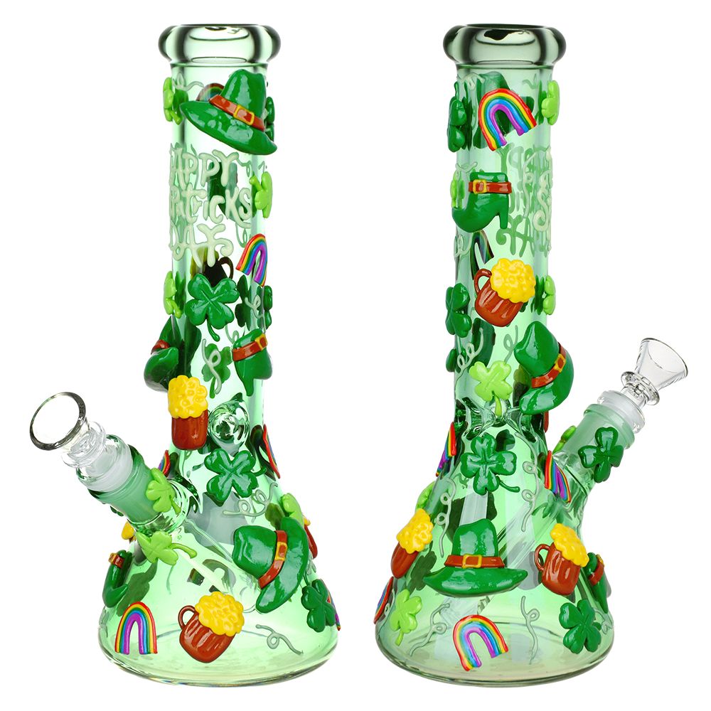 Patrick's Day Glow in the Dark Water Bongs