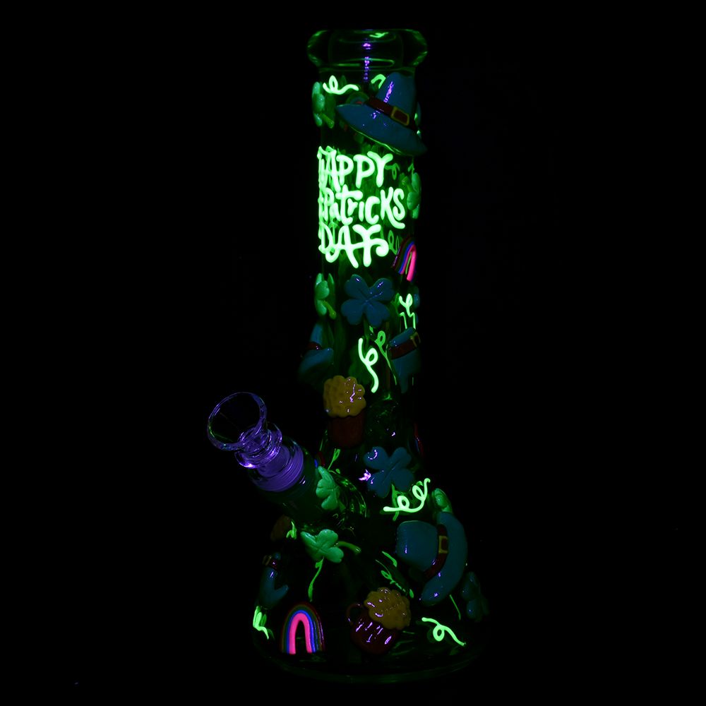 Patrick&#39;s Day Glow in the Dark Water Bongs