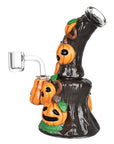 Piled Up Pumpkin Patch Enamel on Glass Dab Rig