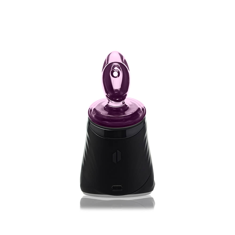 Pink Heart Dry Puffco Peak Glass Attachment