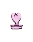 Pink Heart Dry Puffco Peak Glass Attachment