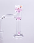 Pinky Kitty Glass Slurper Set