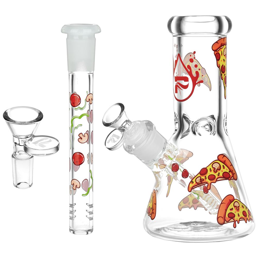 Pizza Mini Beaker Bong - inhalco