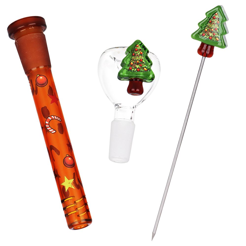Pulsar Christmas Tree Herb Pipe Duo 10"