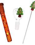 Pulsar Christmas Tree Herb Pipe Duo 10"