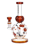 Pulsar Crazy Pumpkins Glass Water Pipe 7.9"-14mm-F