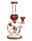 Pulsar Crazy Pumpkins Glass Water Pipe 7.9"-14mm-F