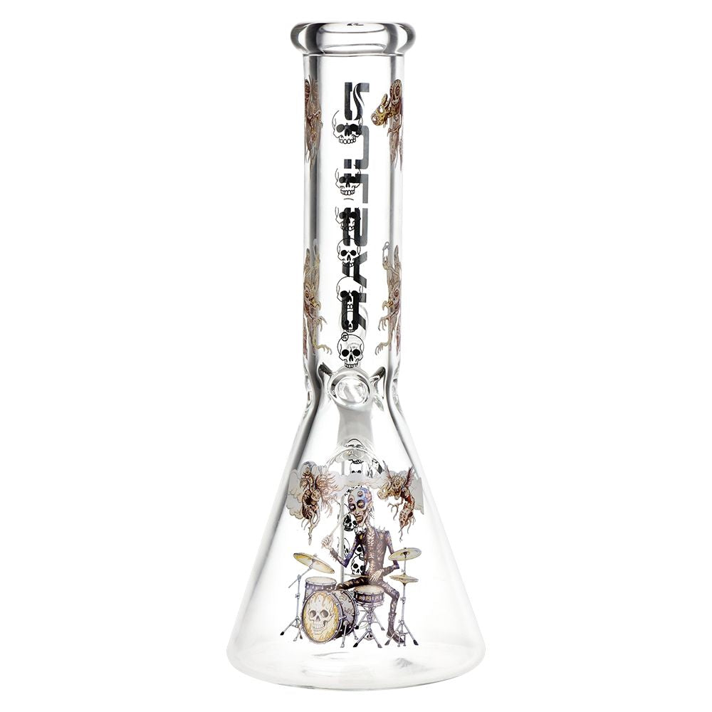 Pulsar Give the Drummer Some Beaker Glass Water Pipe-9.75"-14mm-F