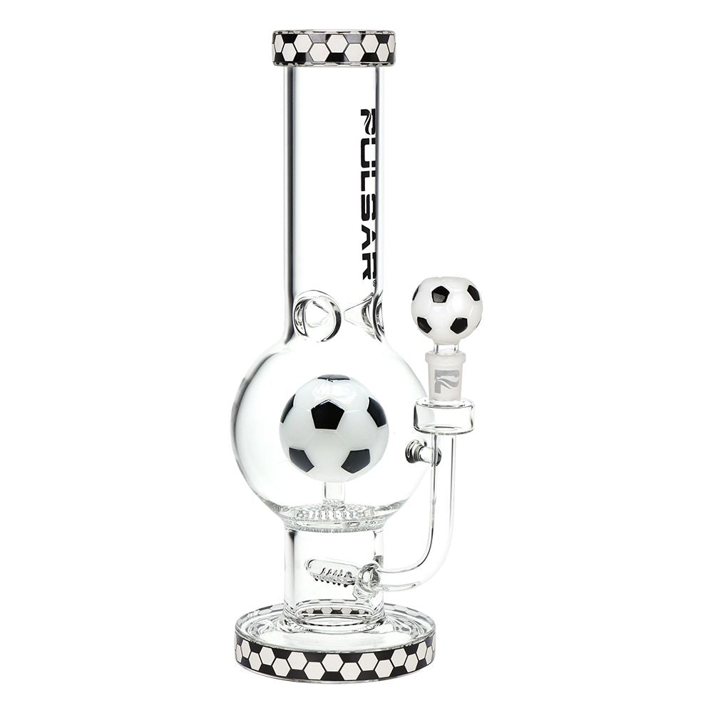 Pulsar Glow Soccer Celebration Bubble Base Glass Water Pipe