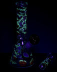 Pulsar Halloween Ball Herb Pipe Glow Duo-10"-14mm-F