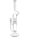 Pulsar Kink Neck Double Chamber Chugger Glass Water Pipe 17.25"