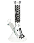Pulsar Scary Kitty Beaker Glass Water Pipe 8.5"