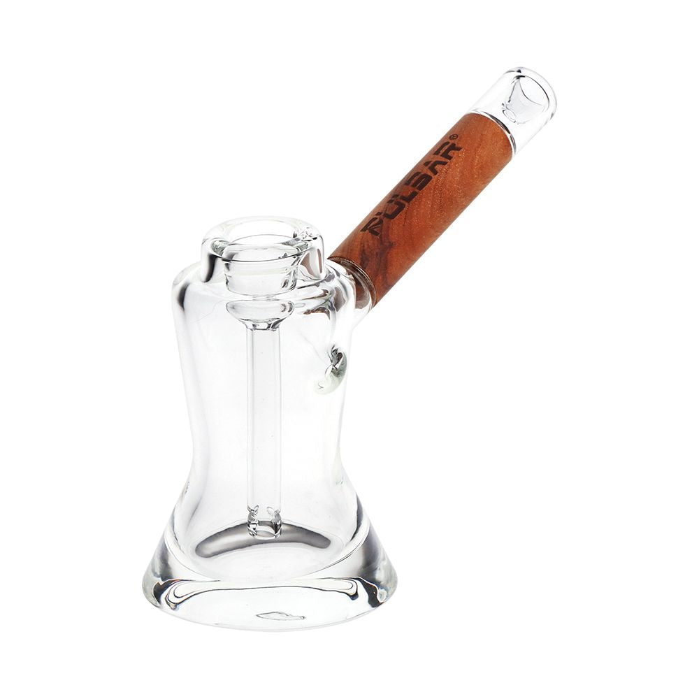 Pulsar Wood on Glass Bubbler 6"