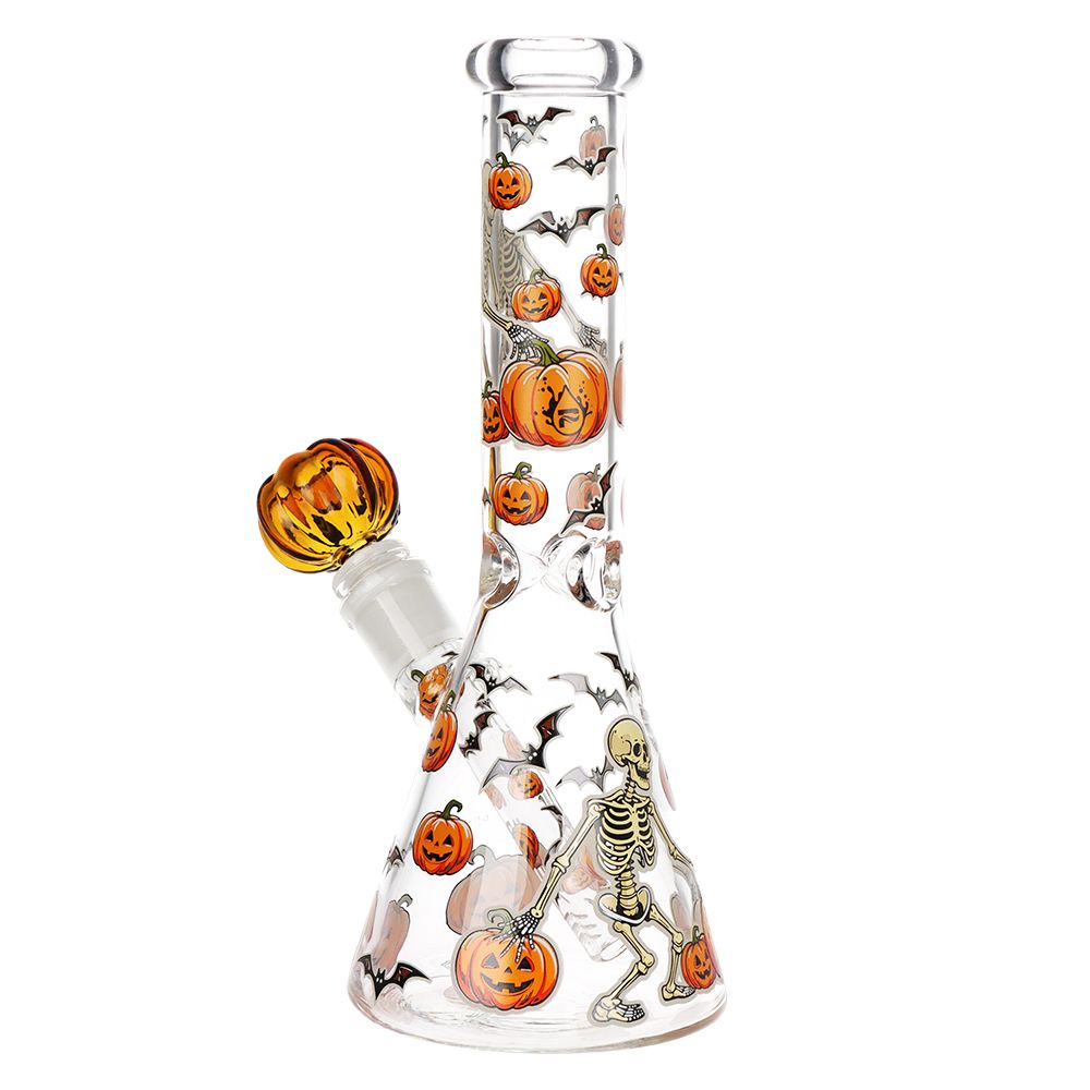 Pulsar Halloween Ball Herb Pipe Glow Duo-10"-14mm-F