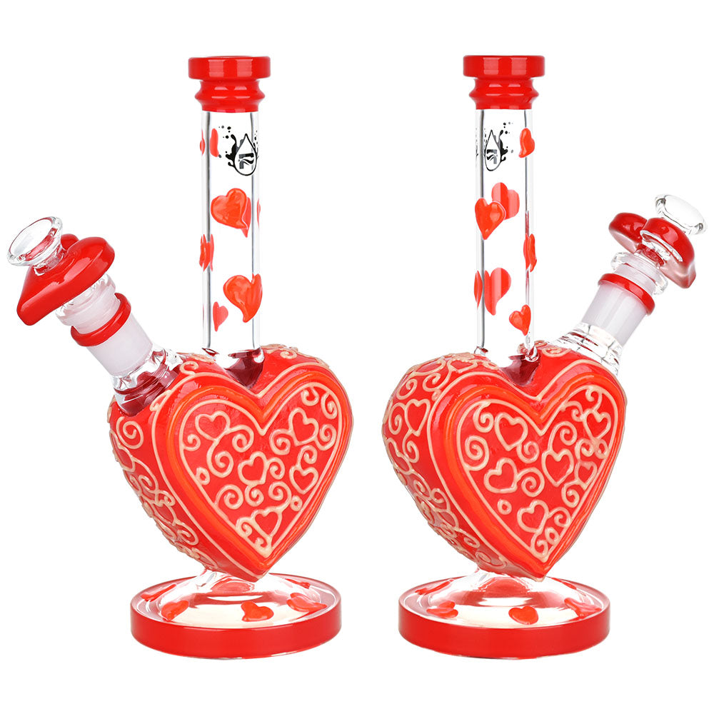 Pulsar Victorian Valentines Heart Shaped Bong Day Glow in the Dark