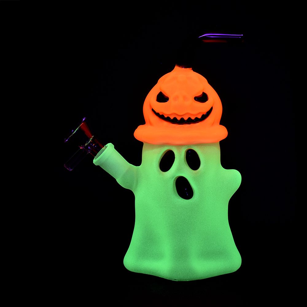 Pumpkin Head Ghost Glow In The Dark Bong