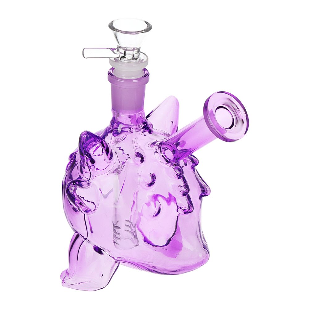 Purple Pocket Monster Glass Water Bong