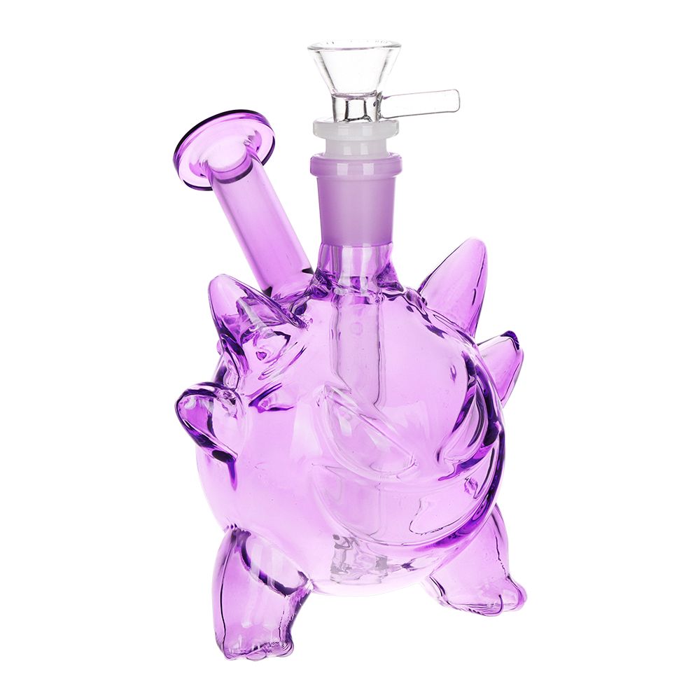 Purple Pocket Monster Glass Water Bong