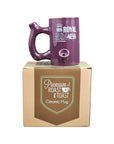 Purple Smoking Pipe Mug - inhalco