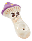 Skull Mushroom Ceramic Pipe - INHALCO