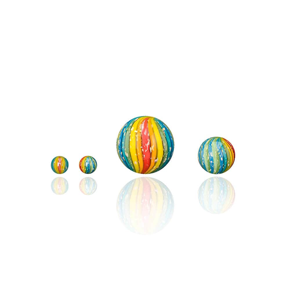 Rainbow Dichro Cactus Terp Slurper Marble Set V2