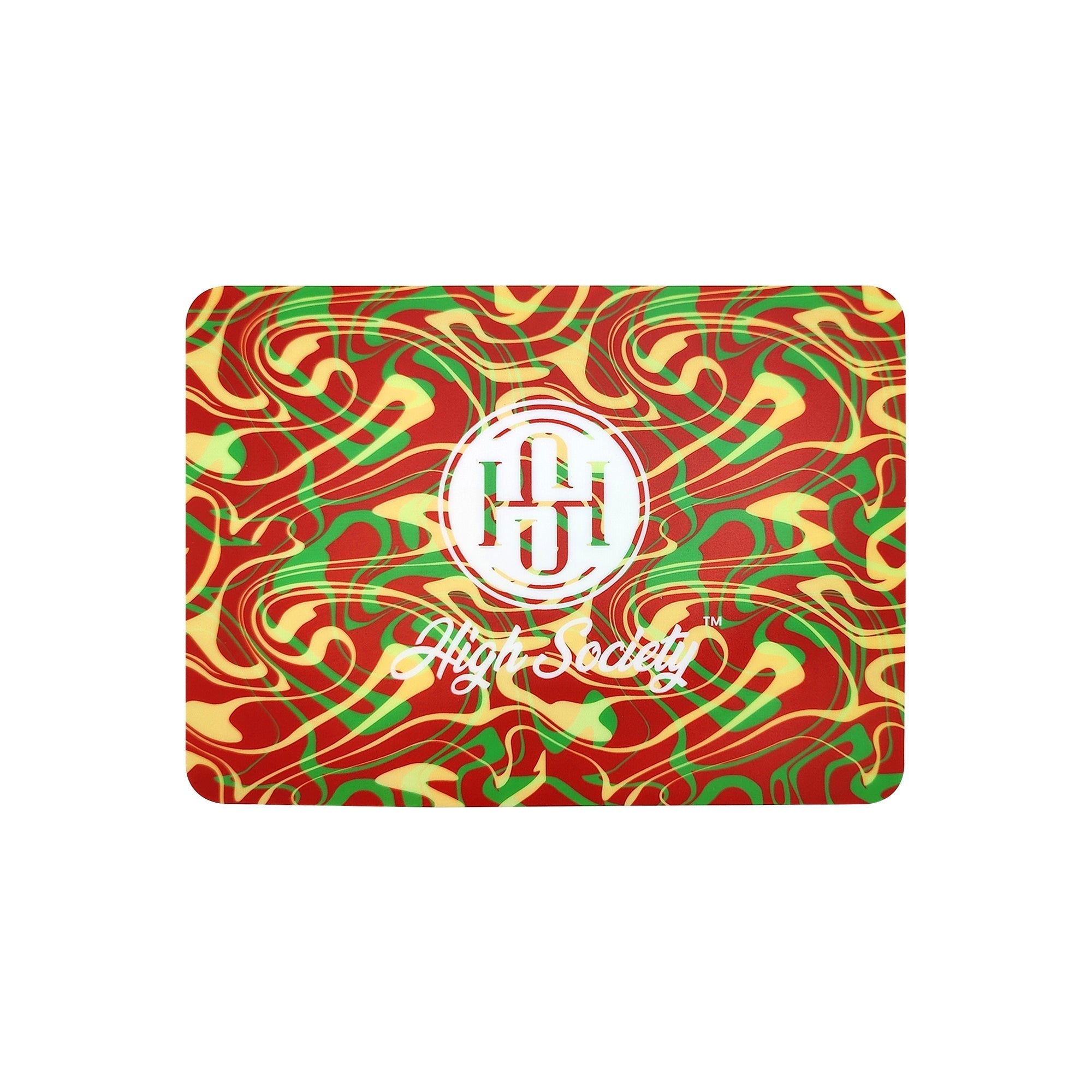 Rasta High Society Rectangle Dabber Mat - INHALCO