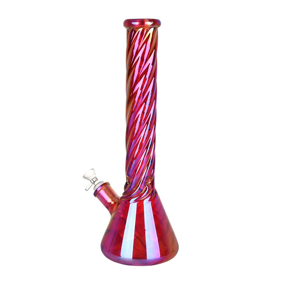 Red Spiral Bong - inhalco