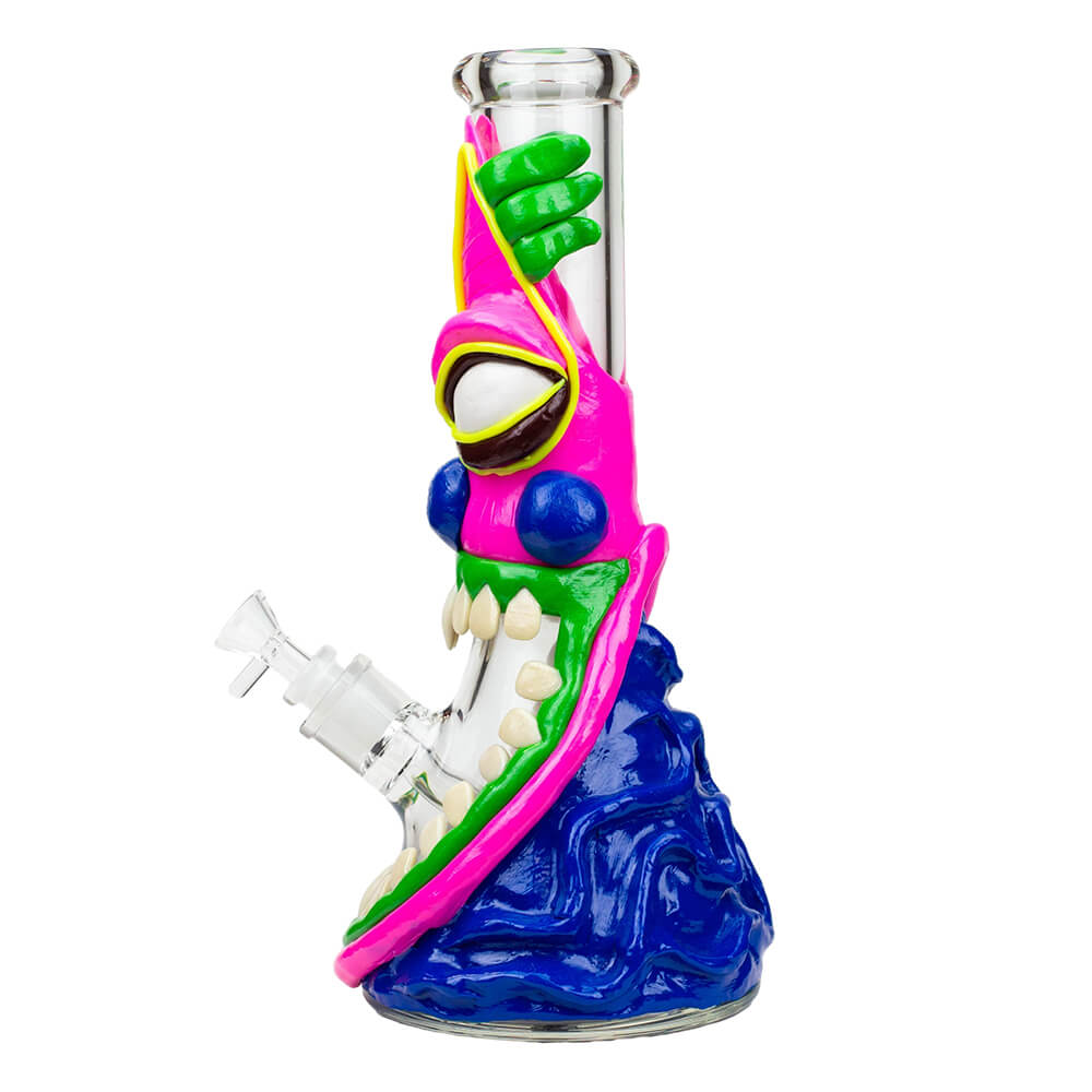 12.5&quot;  Resin 3D Artwork Glass Beaker Bong - INHALCO