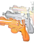 Revolver Handgun Electroplated Glass Bong - inhalco