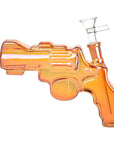 Revolver Handgun Electroplated Glass Bong - inhalco