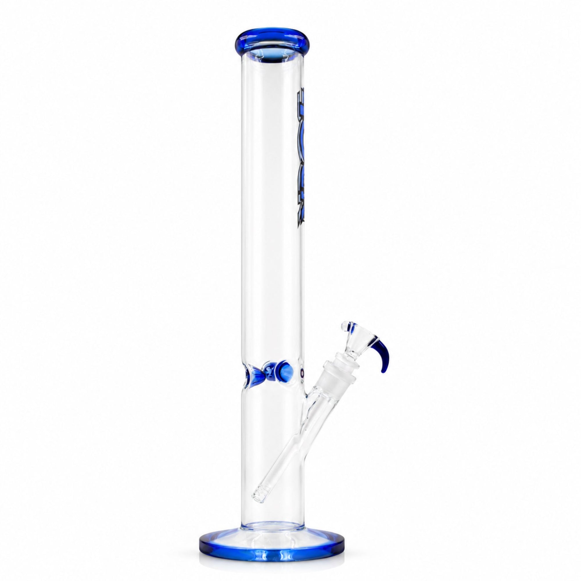 Rock Glass CrystalAxis Straight Tube Bong