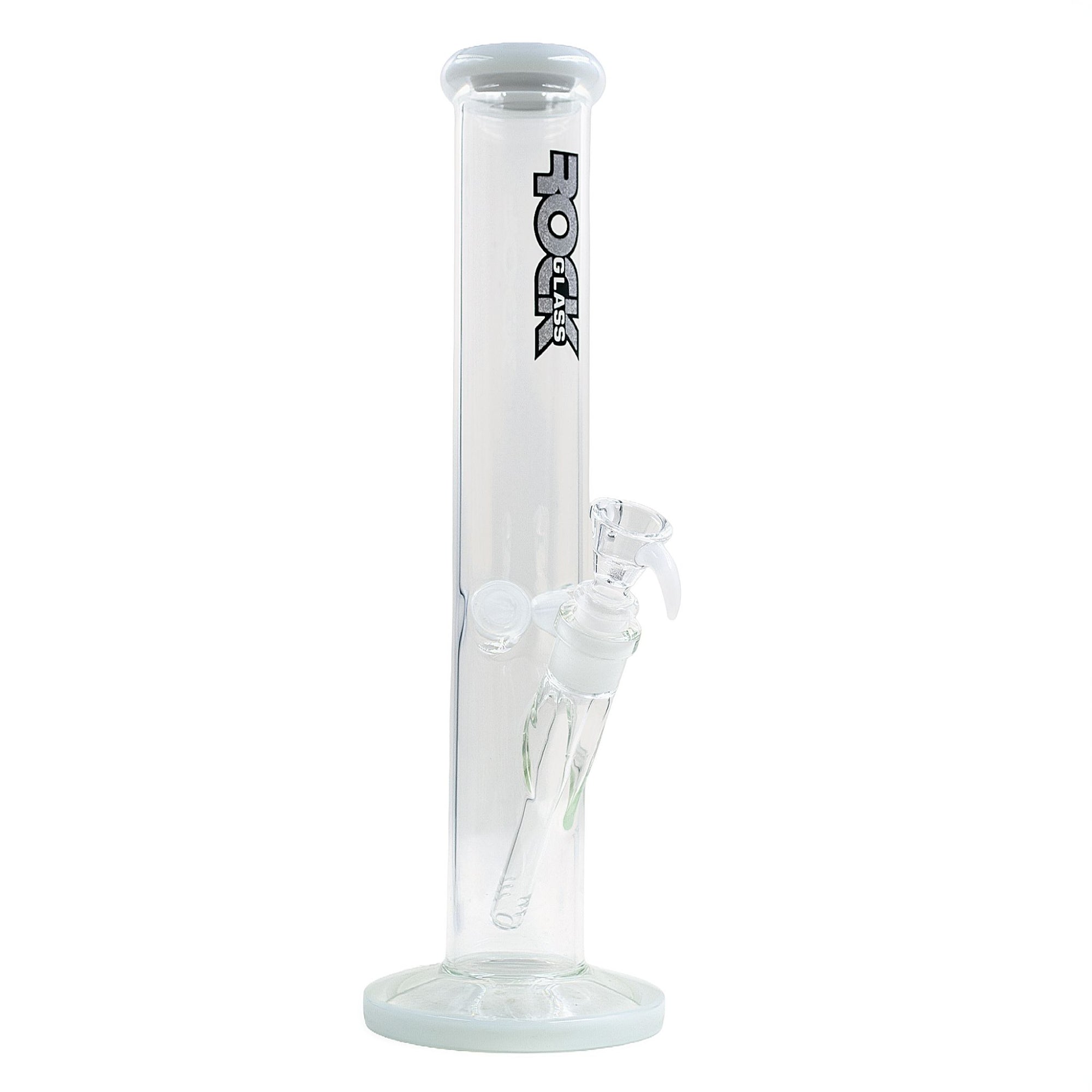 Rock Glass CrystalAxis Straight Tube Bong