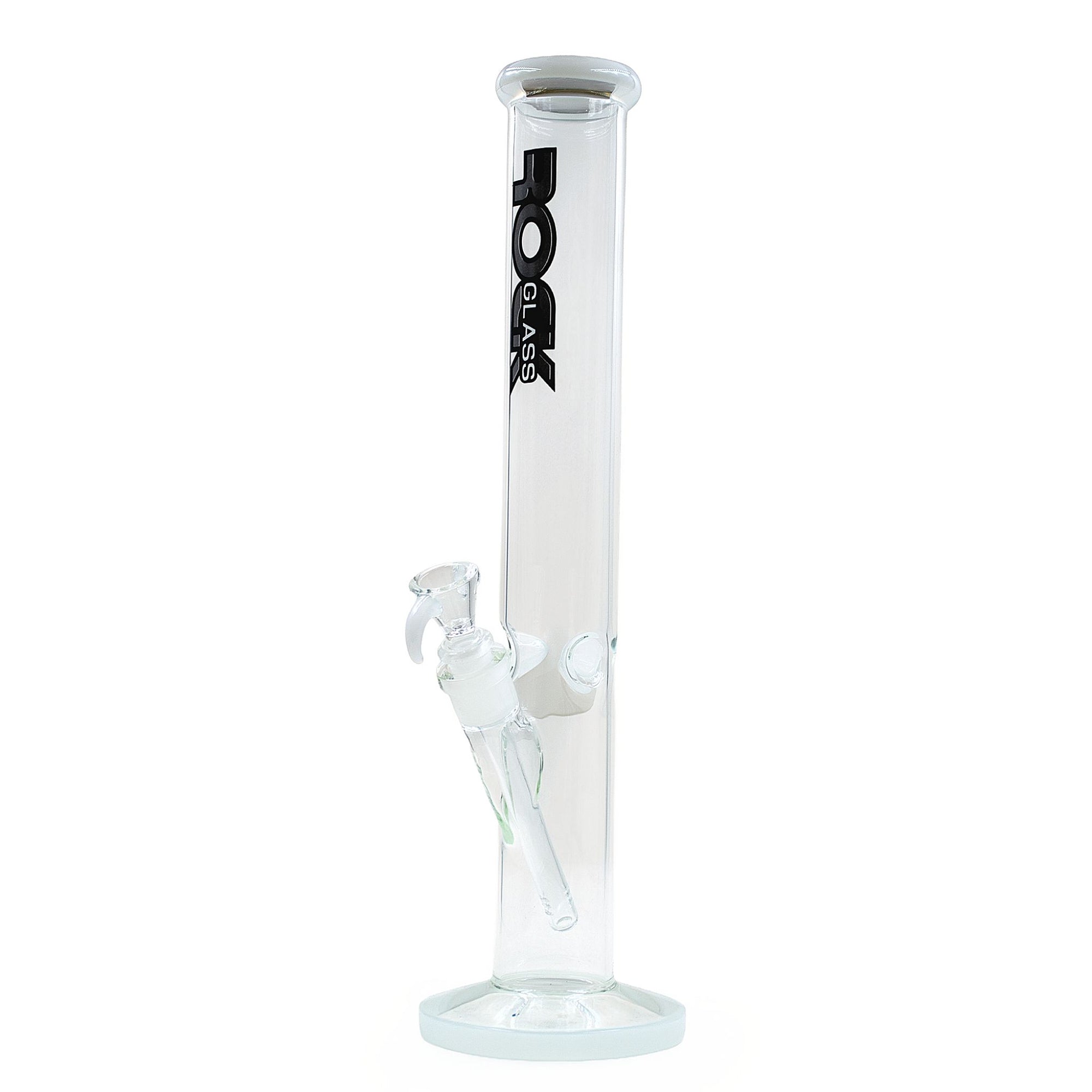 Rock Glass CrystalAxis Straight Tube Bong