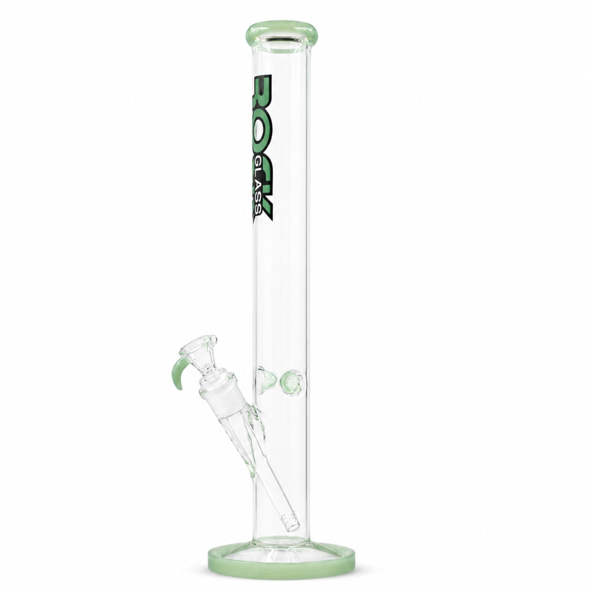 Rock Glass CrystalAxis Straight Tube Bong