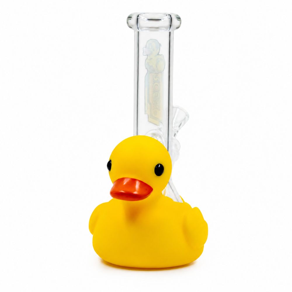 Rock Glass SunnyQuack Yellow Duck-Shaped Glass Bong